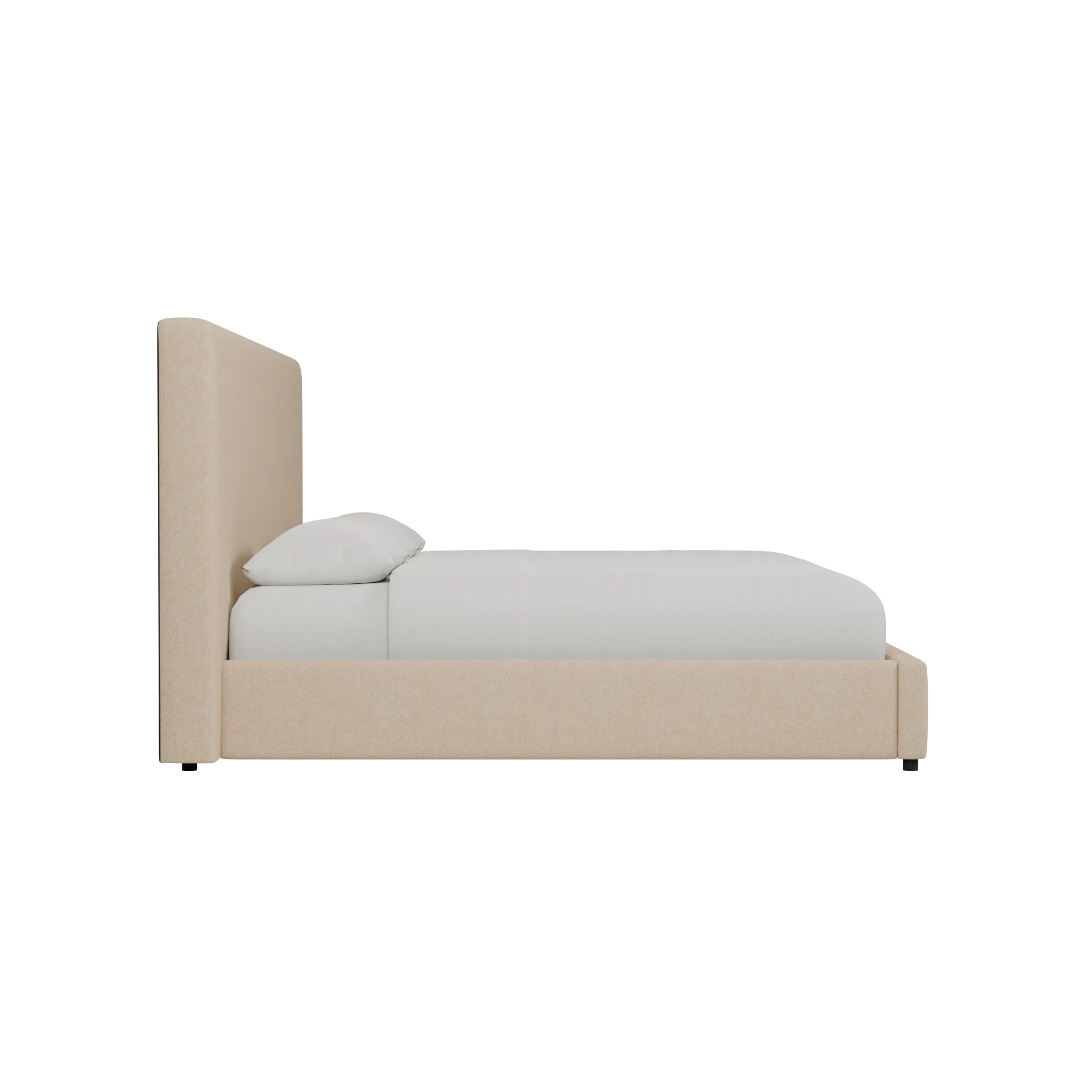 Grayton Elite Taupe 54" Upholstered Platform Bed