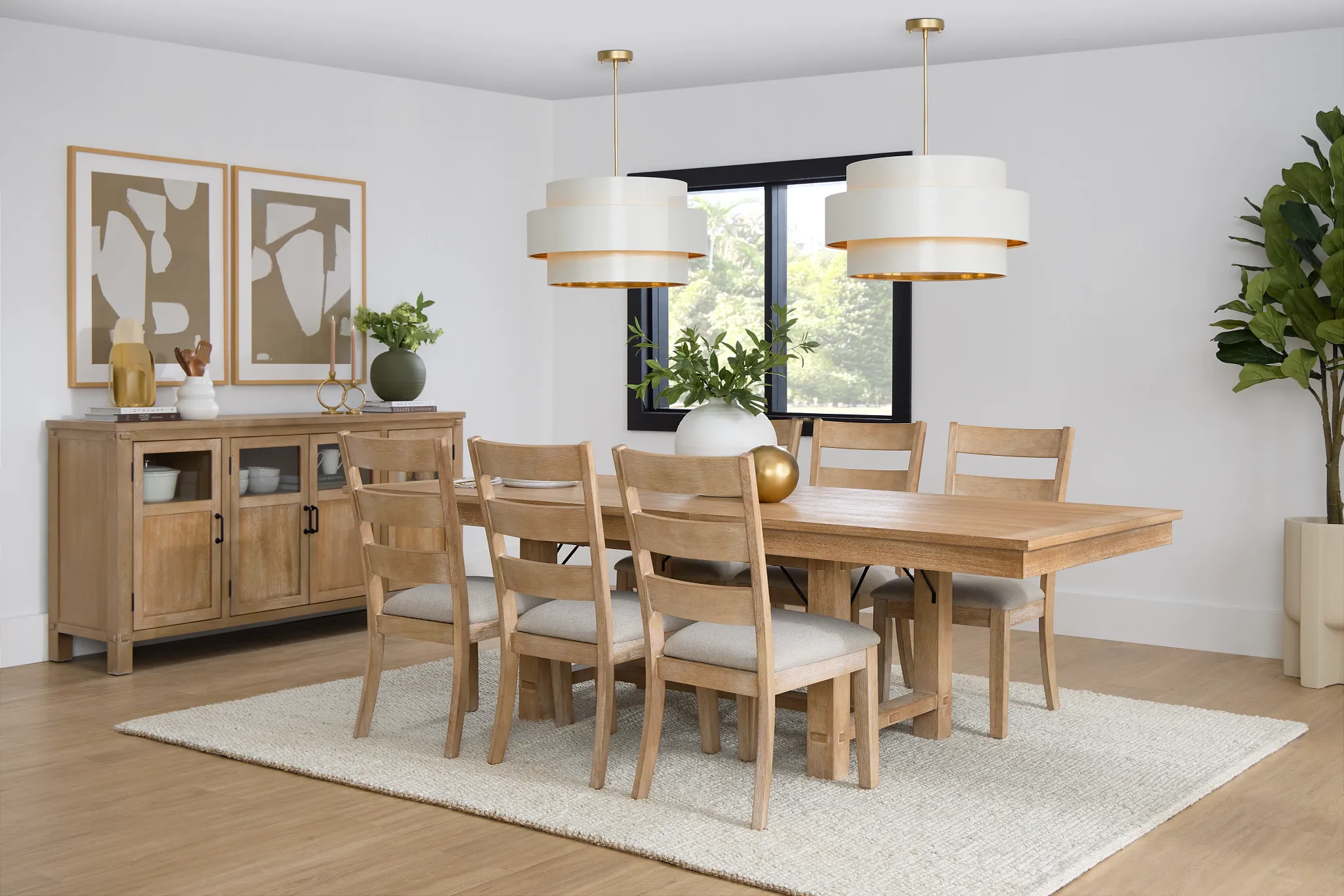 Park City Light Tone Rectangular Table