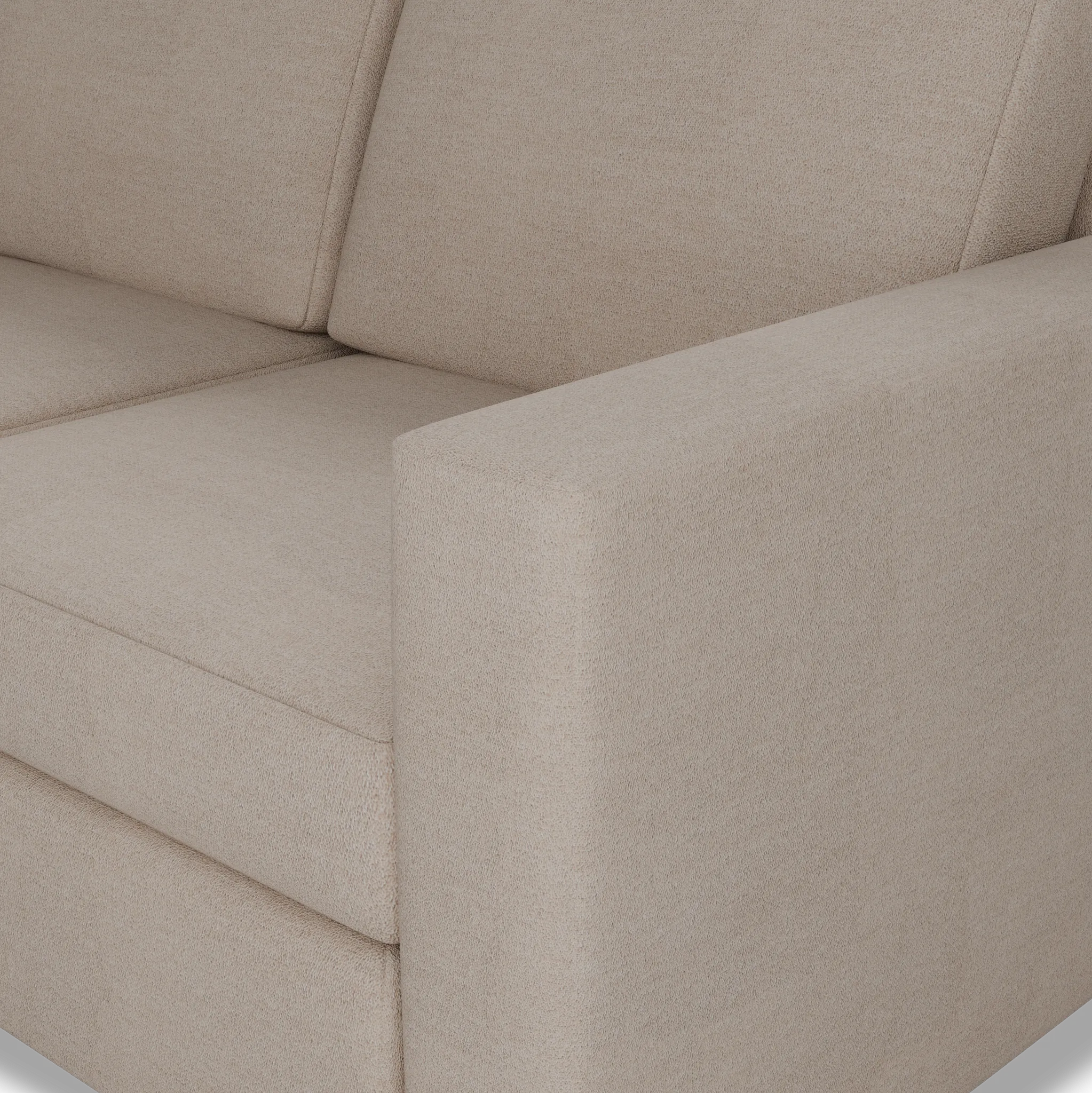 Citymod Beige Fabric Medium Two-arm Sectional