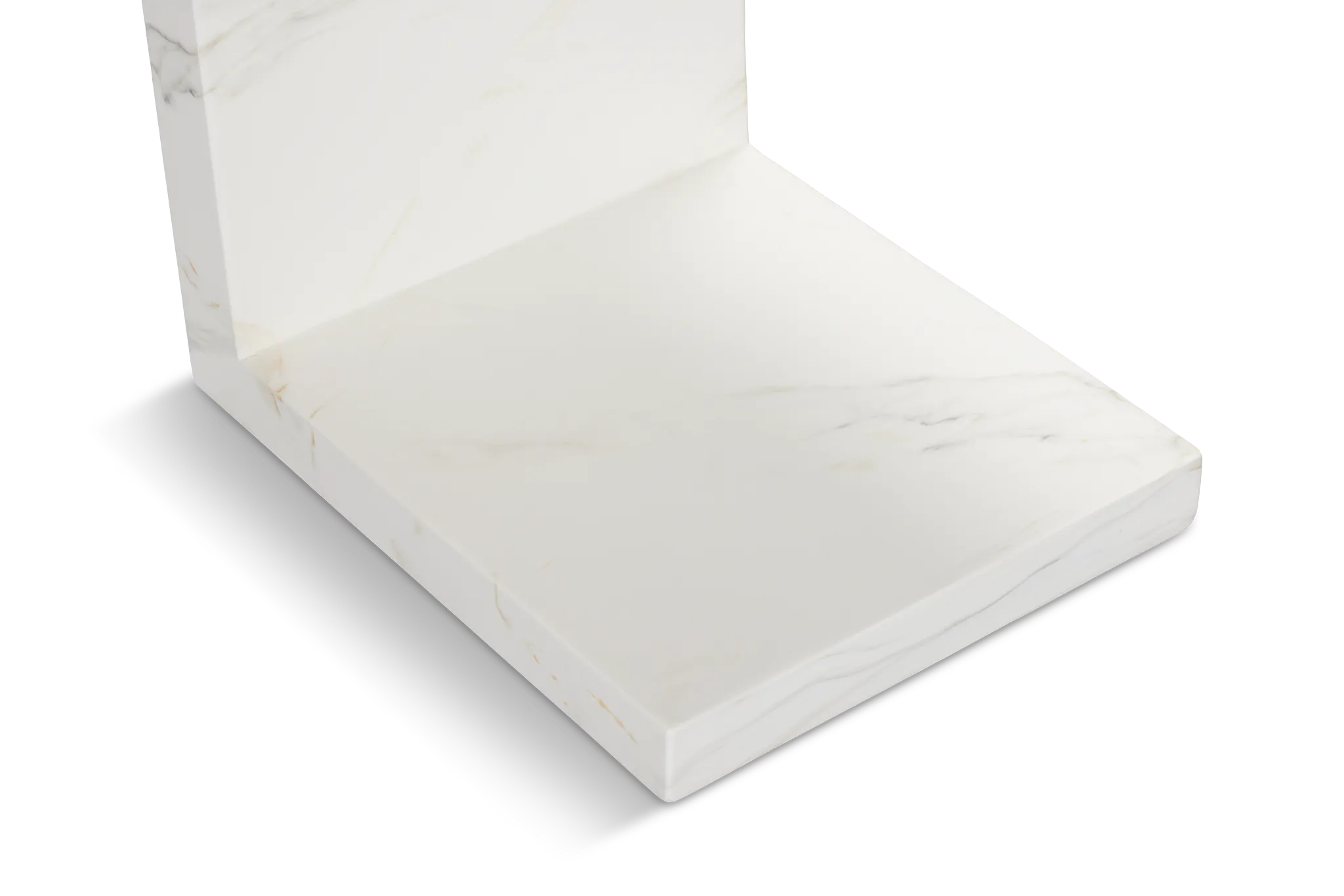 Merrick White C-side Table