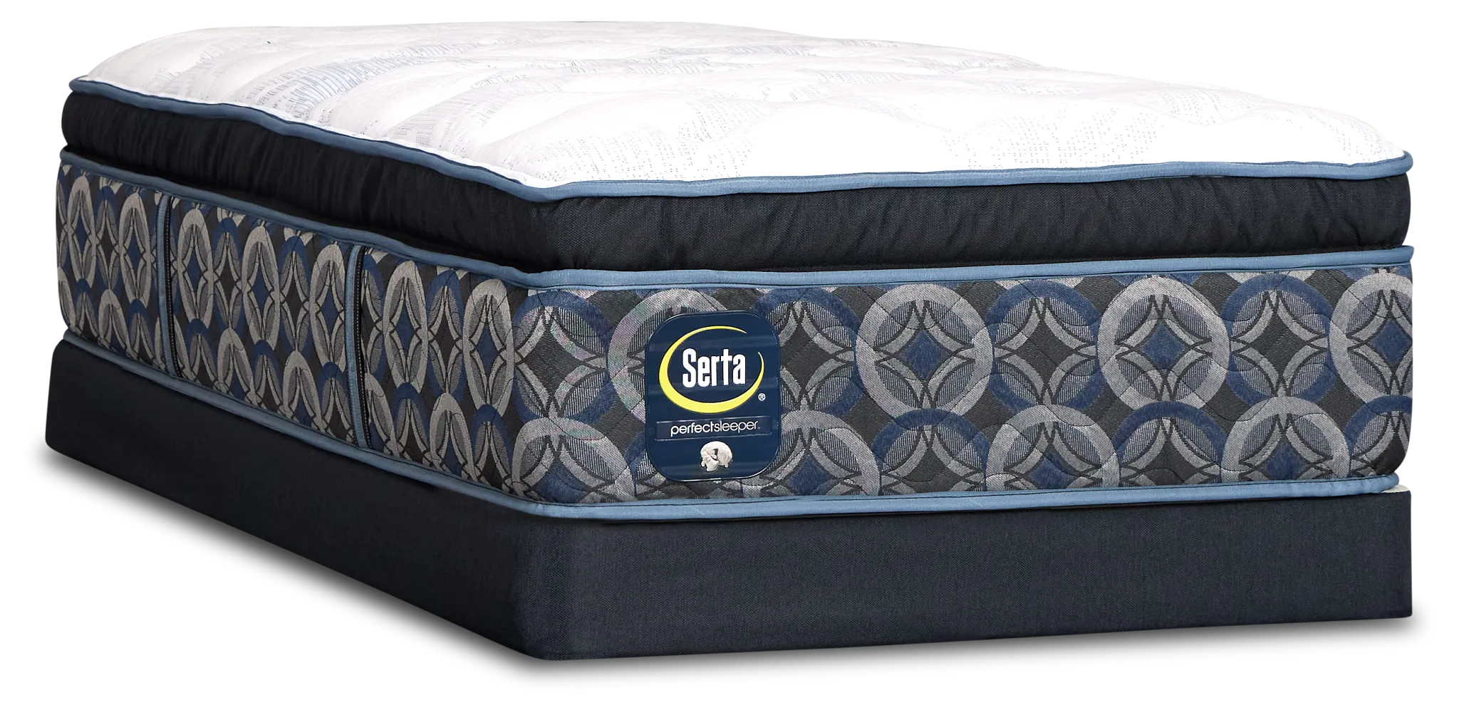Perfect Sleeper Bay City Plush Low-profile Mattress Set