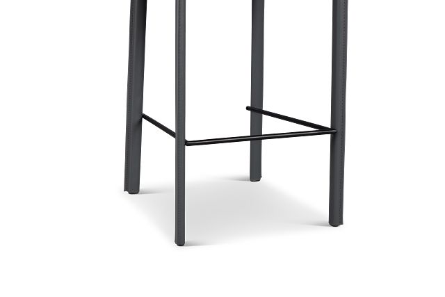 Lugo Gray 27" Upholstered Barstool