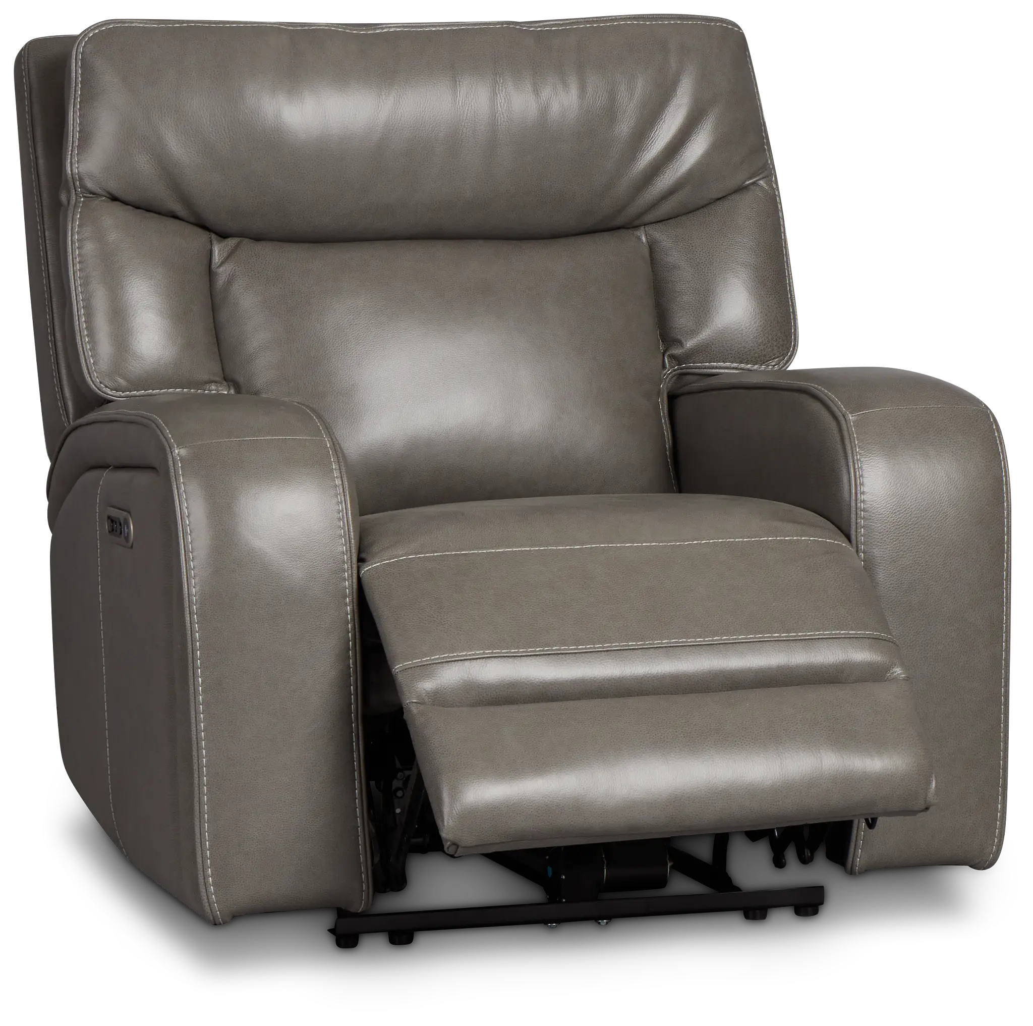 Jasper Gray Leather Power Recliner Jasper Gray Leather Power Recliner