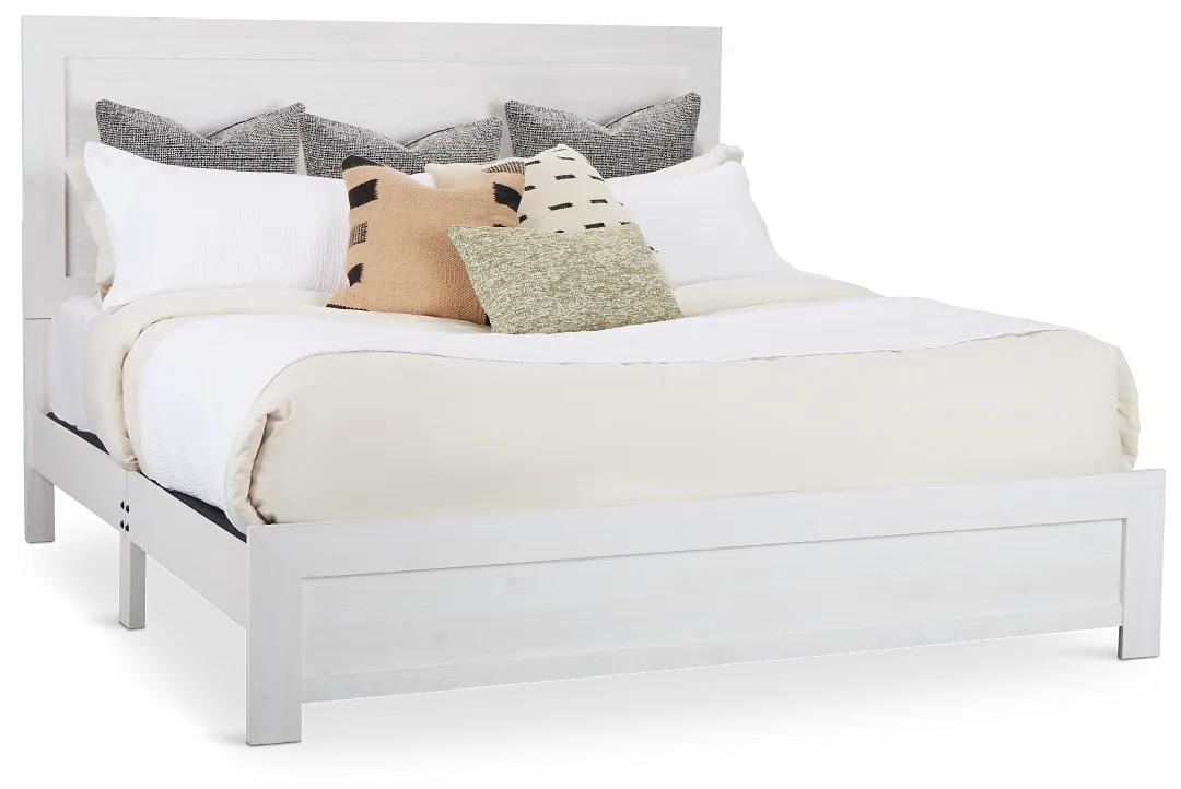 Ollie White Panel Bed