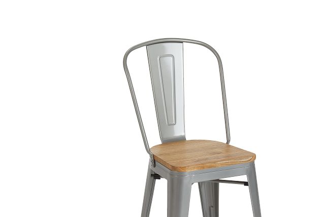 Huntley Light Tone 24" Wood Barstool