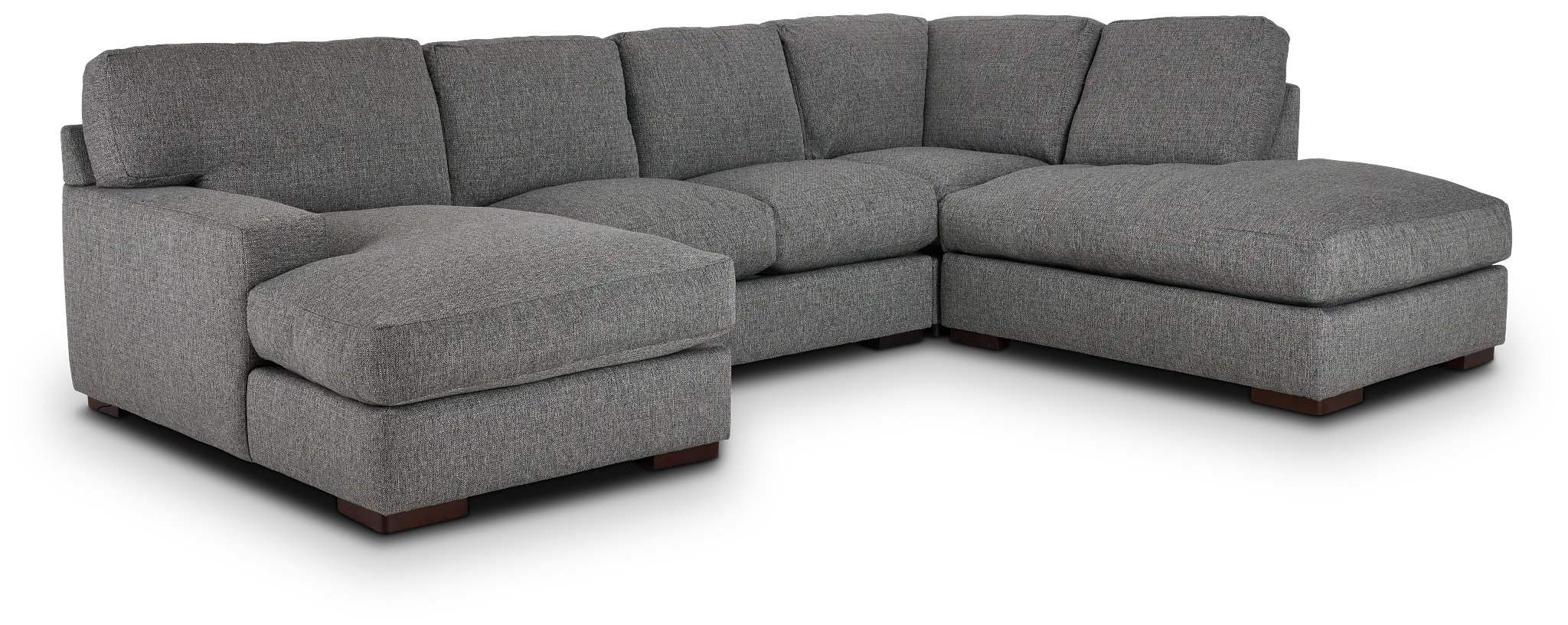 Veronica Dark Gray Down Small Right Bumper Sectional Veronica Dark Gray Down Small Right Bumper Sectional
