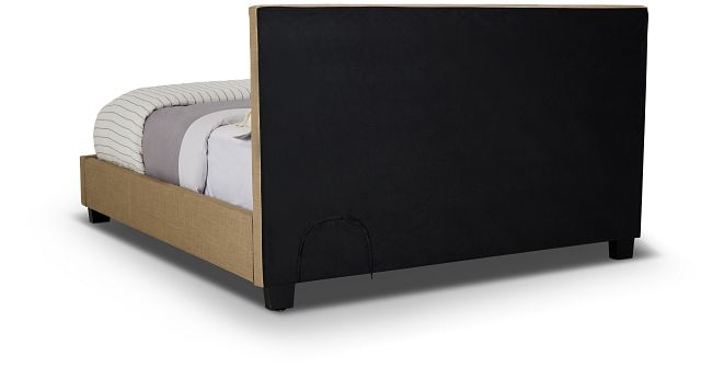 Madden Taupe Uph Platform Bed (6)