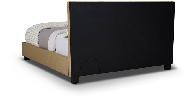 Madden Taupe Uph Platform Bed