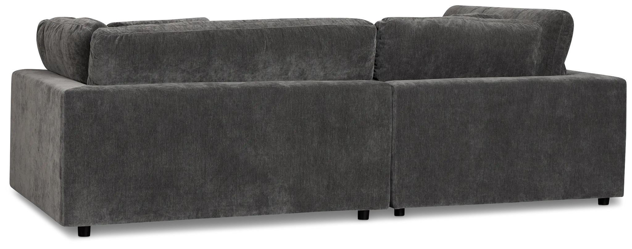 Lounge Dark Gray Fabric Left Chaise Sectional
