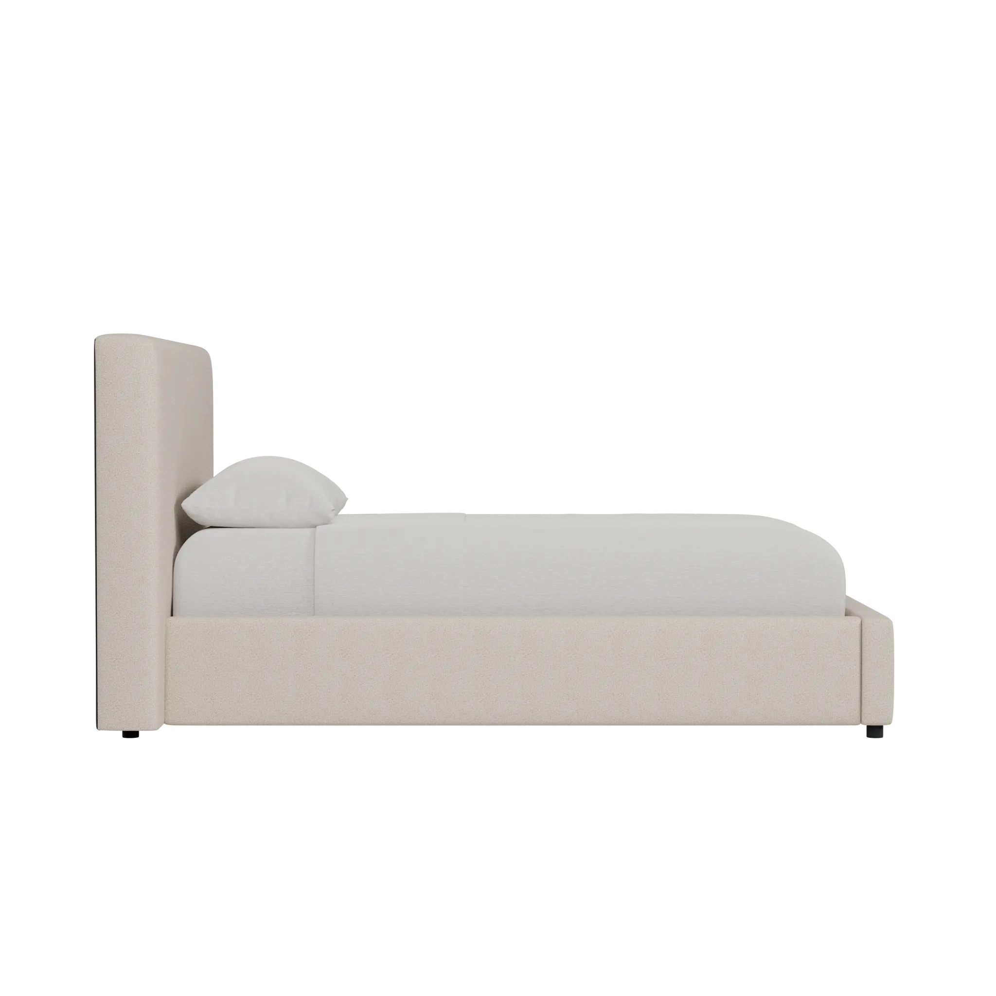 Grayton Gellar Brown 44" Upholstered Platform Bed