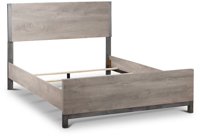 Evanston Gray Panel Bed