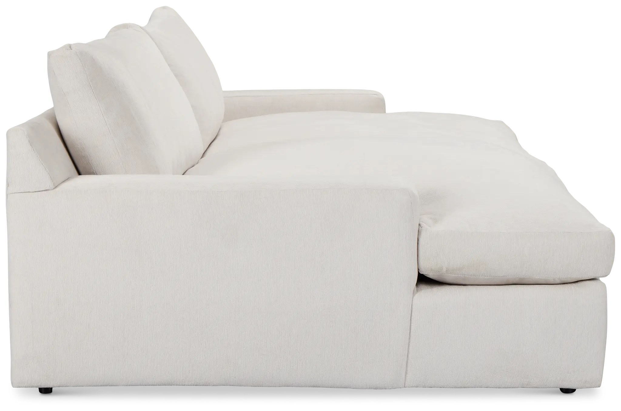 Stella Ivory Fabric Double Chaise Sectional Stella Ivory Fabric Double Chaise Sectional