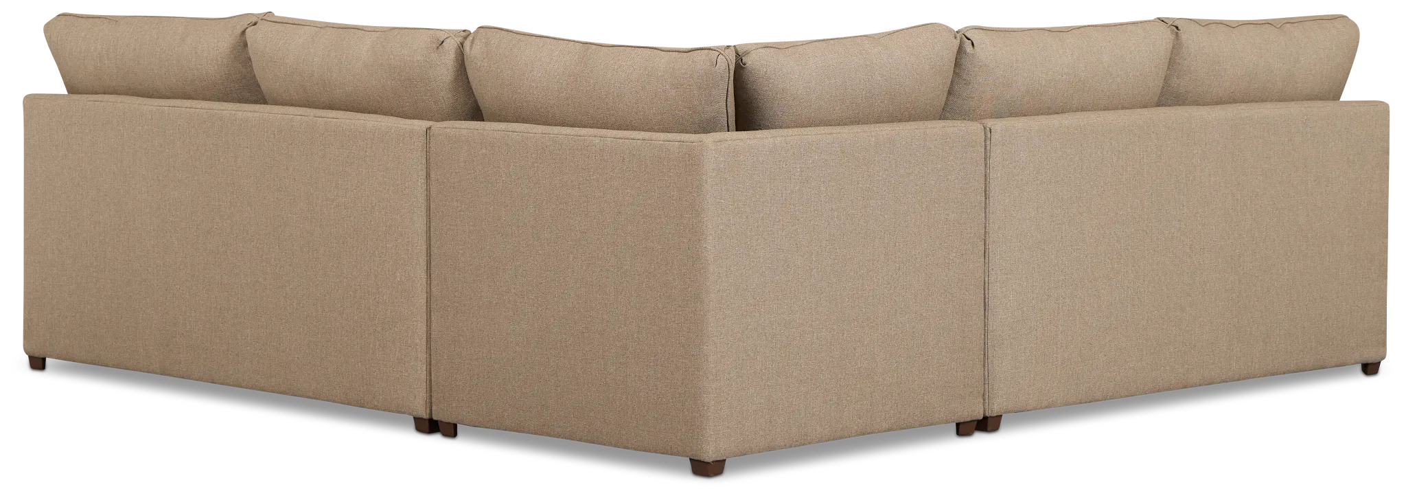 Tate Brown Fabric Medium 2-arm Left Cooling Memory Foam Sleeper Sect