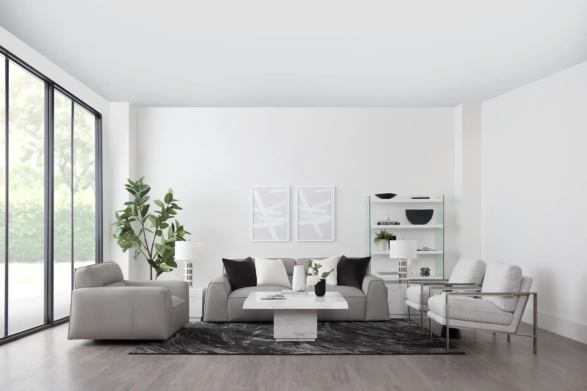 Blanca Gray Leather Sofa Blanca Gray Leather Sofa