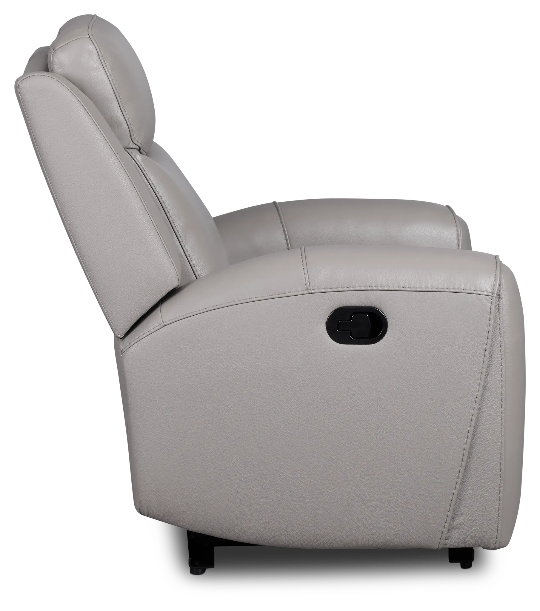 Walker Light Gray Lthr/vinyl Recliner