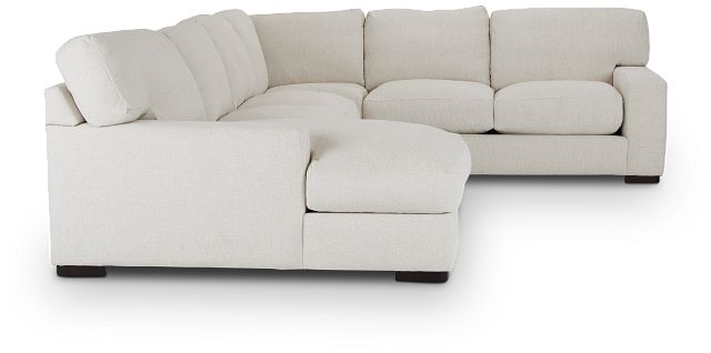 Veronica White Down Medium Left Chaise Sectional