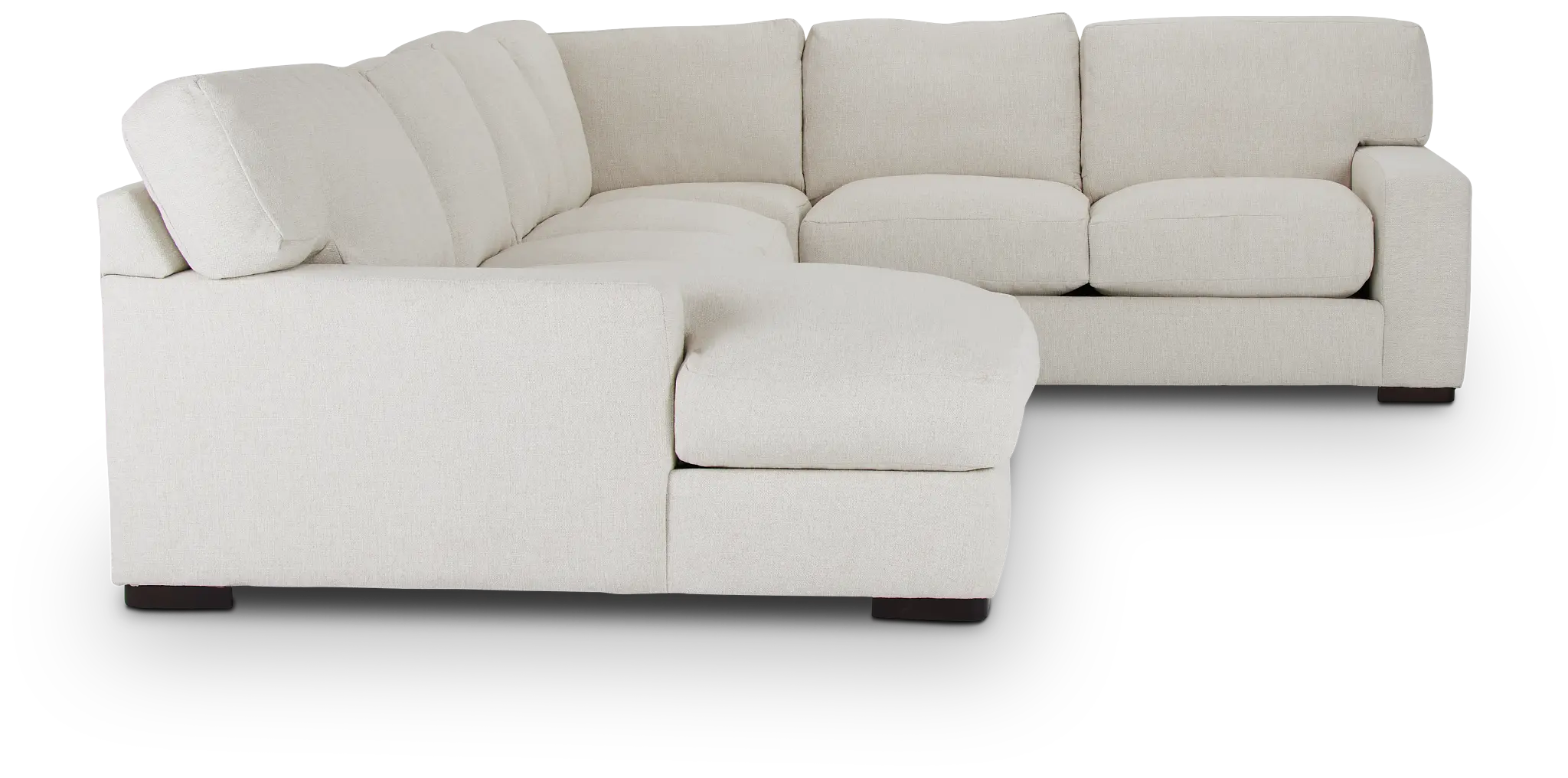 Veronica White Down Medium Left Chaise Sectional Veronica White Down Medium Left Chaise Sectional