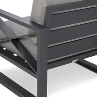 Linear Dark Gray Aluminum Chair