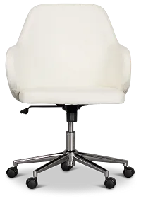 Holland White Desk Chair
