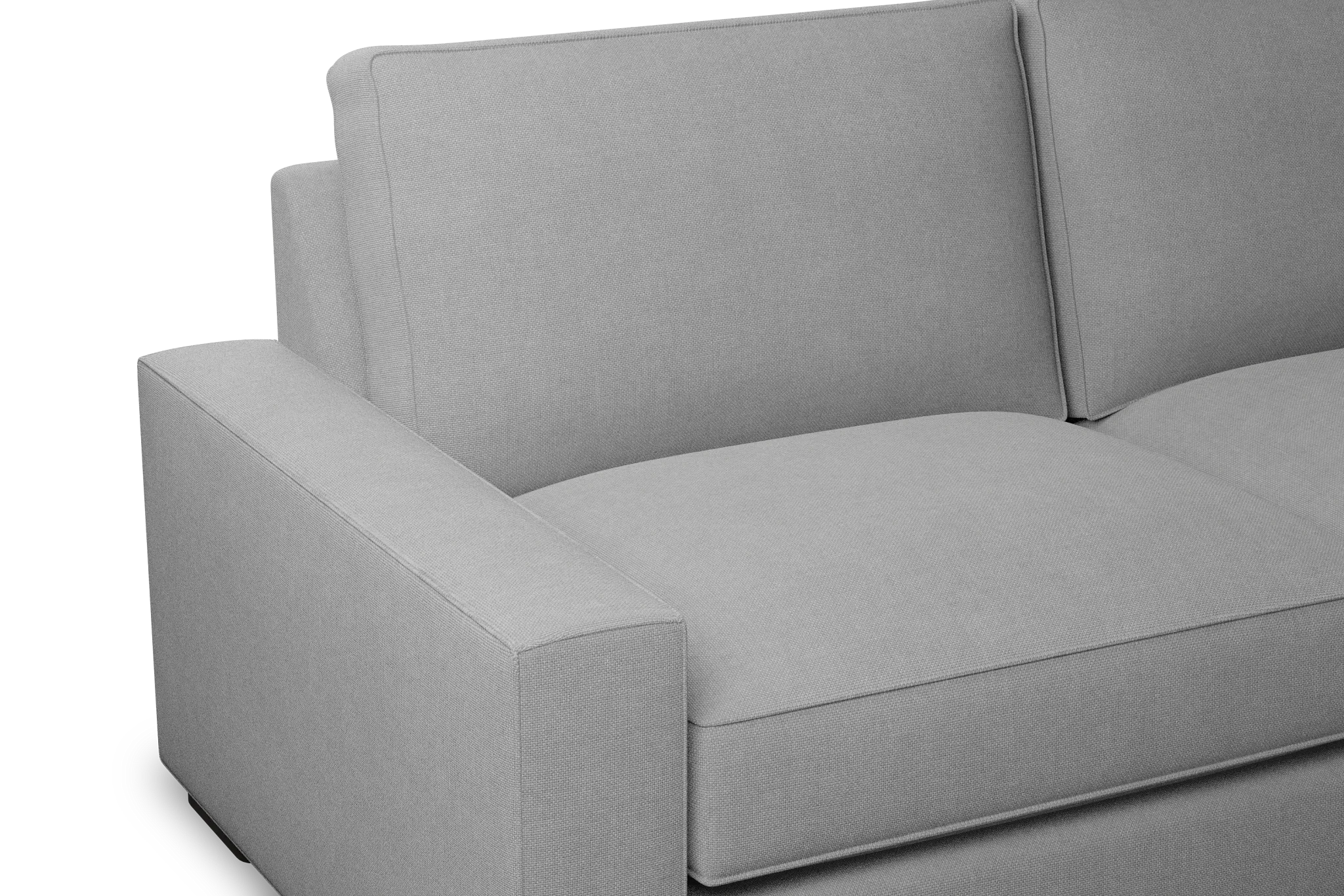 Edgewater Suave Gray 84" Sofa W/ 2 Cushions