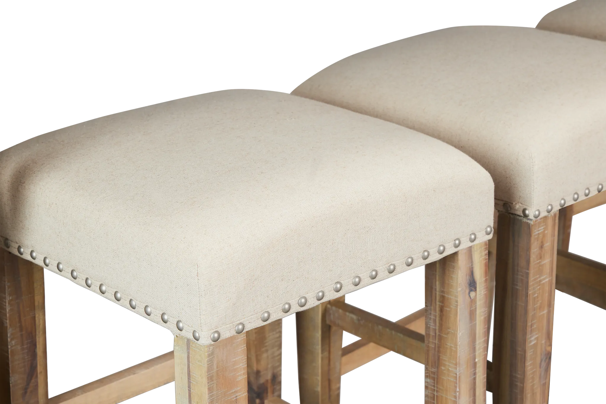 Joplin Light Tone High Table With 3 Backless Barstools