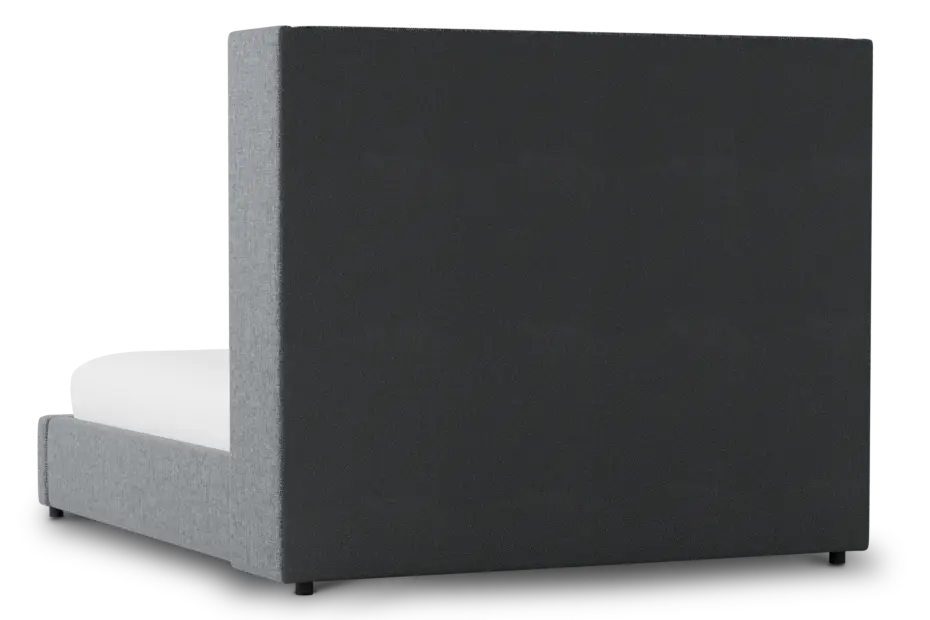 Captiva Elavation Gray 60" Upholstered Shelter Bed Captiva Elavation Gray 60" Upholstered Shelter Bed