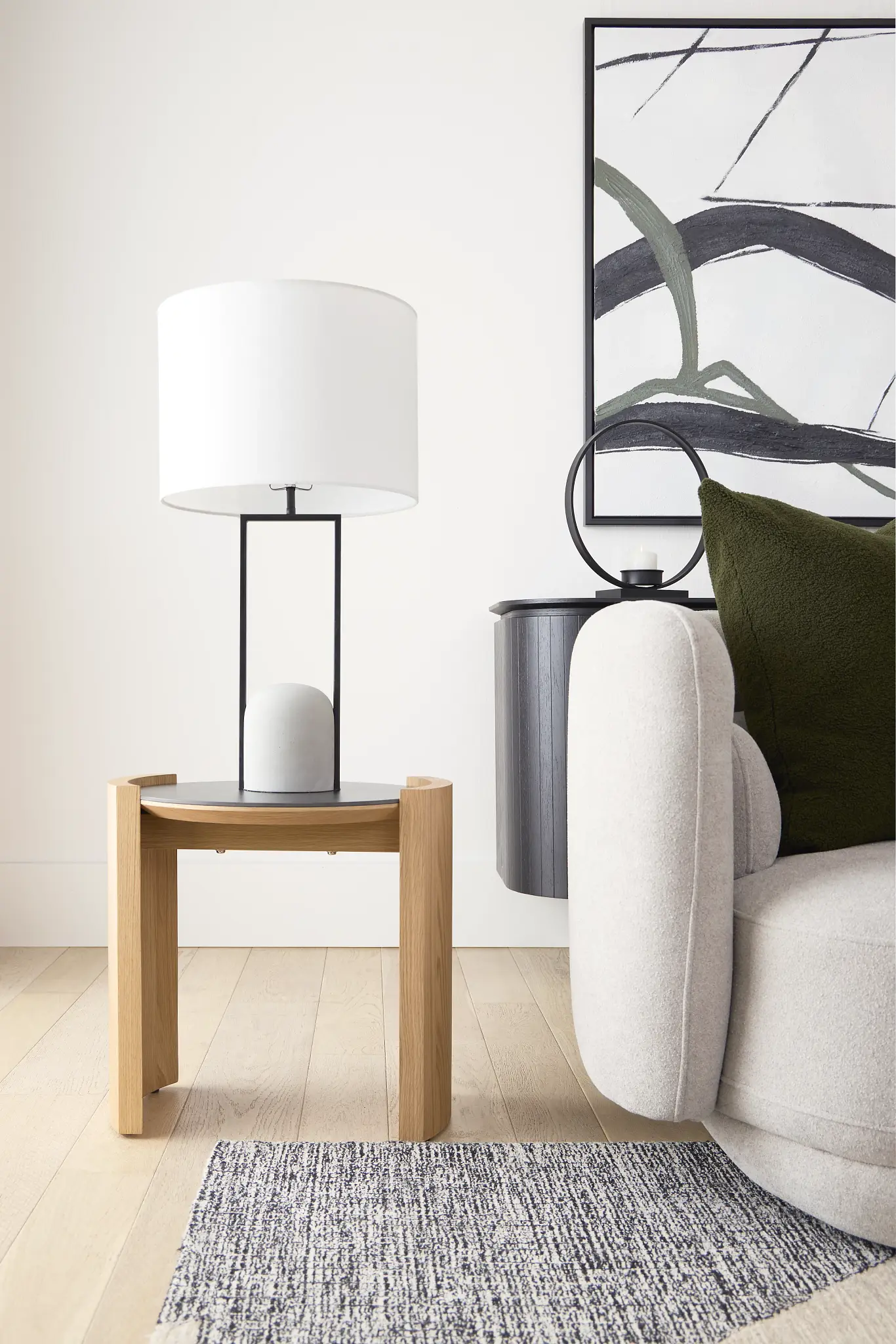 Kasano Gray Cement Table Lamp Kasano Gray Cement Table Lamp