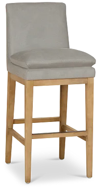 Nixon Gray 30" Upholstered Barstool