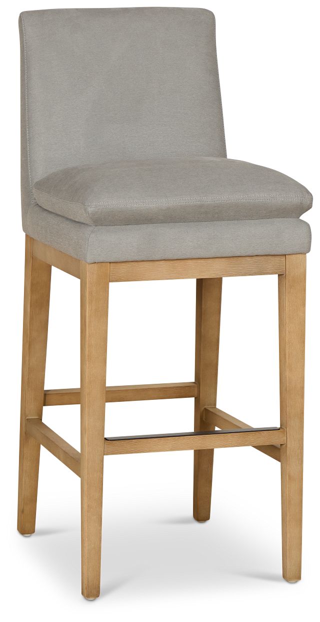 Nixon Gray 30" Upholstered Barstool