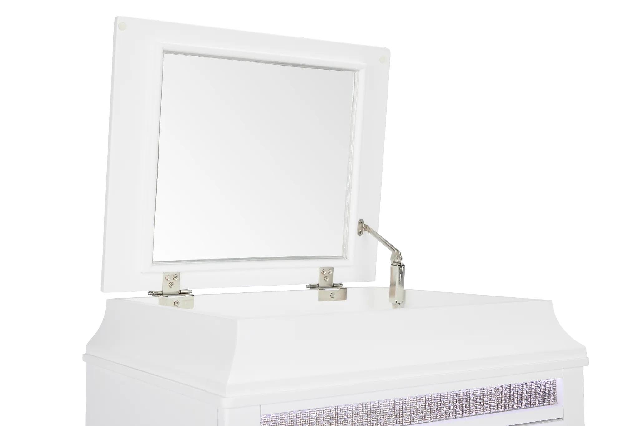 Milan White Lingerie Chest