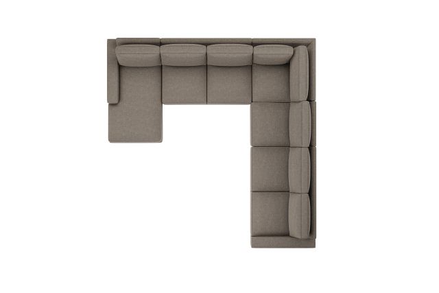 Edgewater Elite Brown Large Left Chaise Sectional