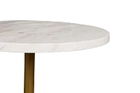 Dolli White Round End Table