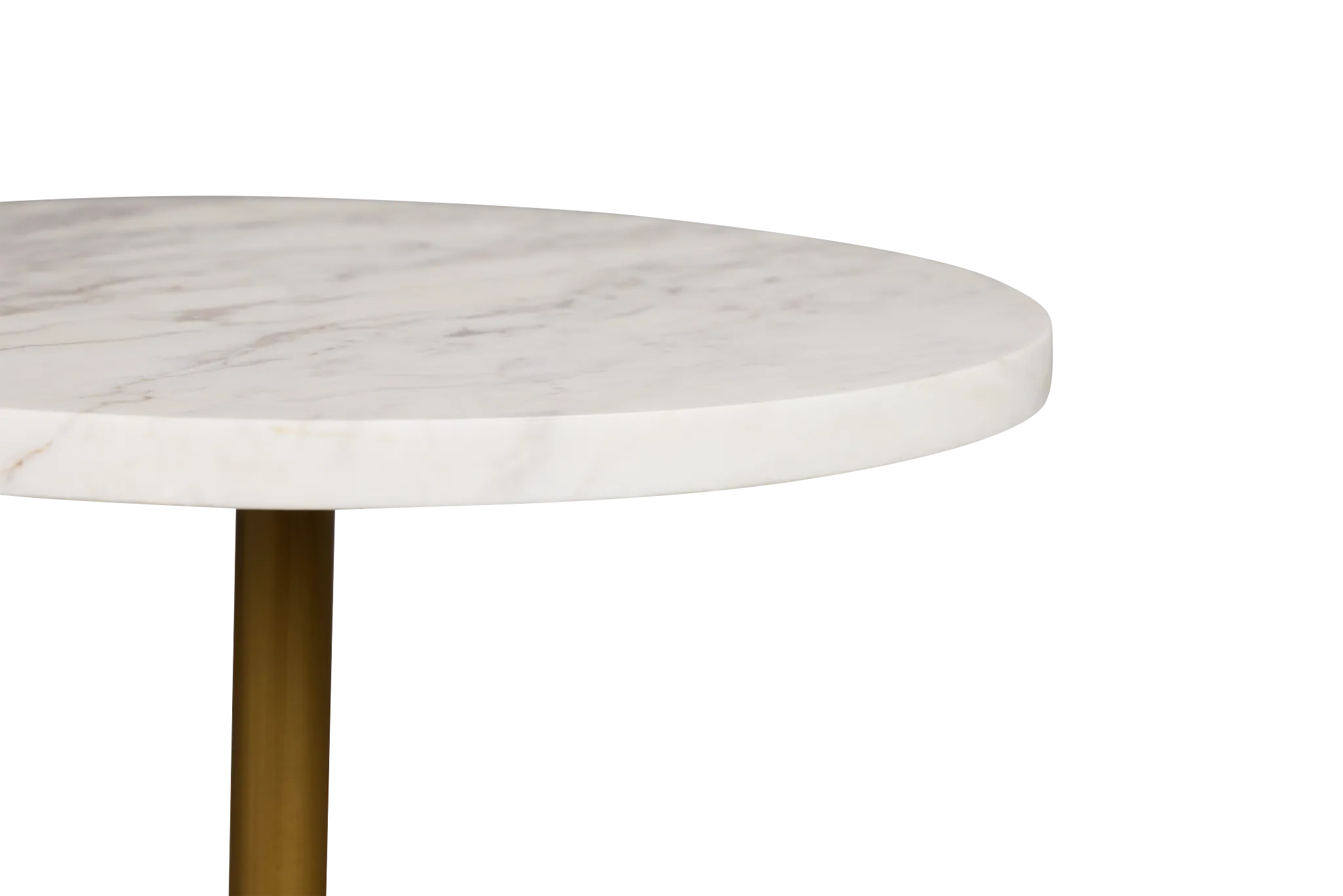 Dolli White Round End Table