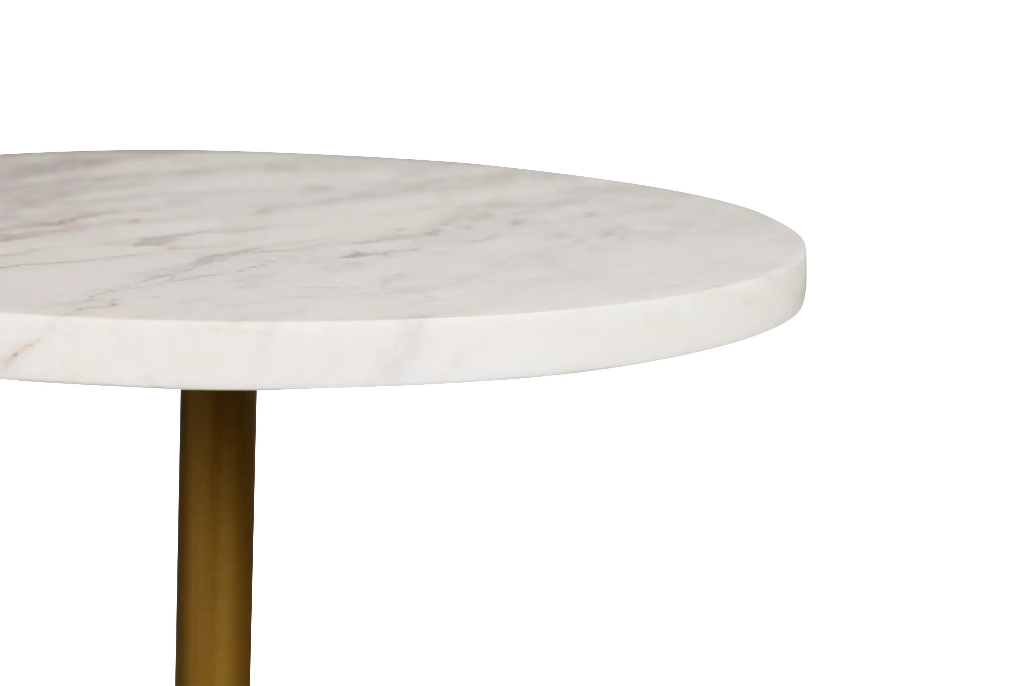 Dolli White Round End Table Dolli White Round End Table
