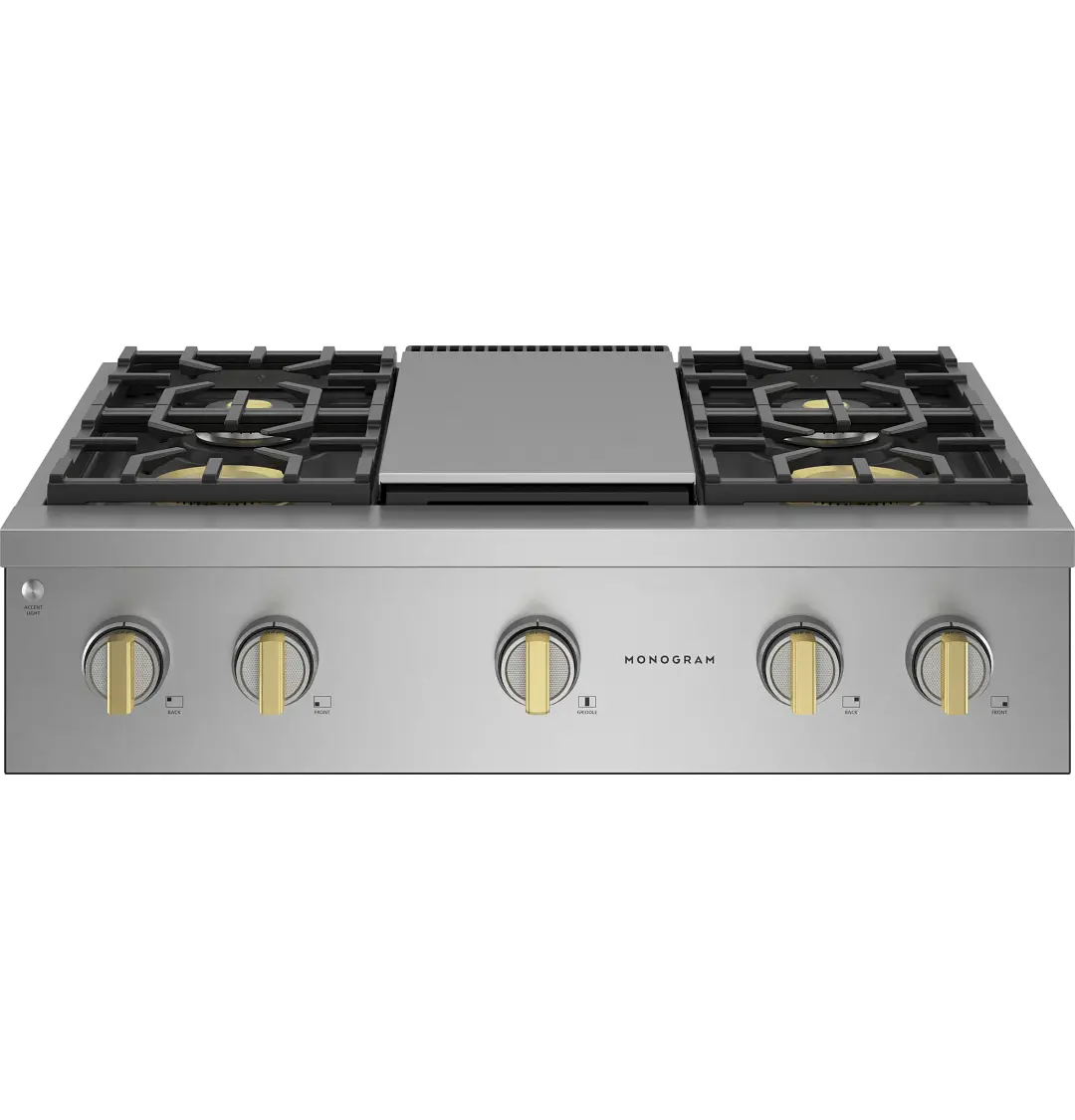 Monogram 364 Series Stainless Steel 36" Gas Cook Top Monogram 364 Series Stainless Steel 36" Gas Cook Top