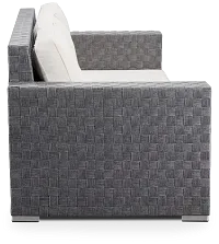 Barbados White Woven Sofa