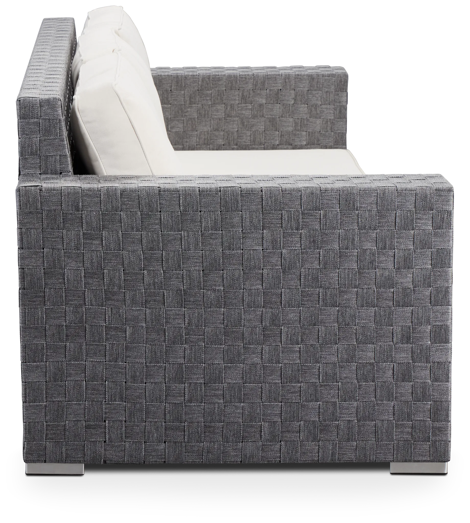 Barbados White Woven Sofa