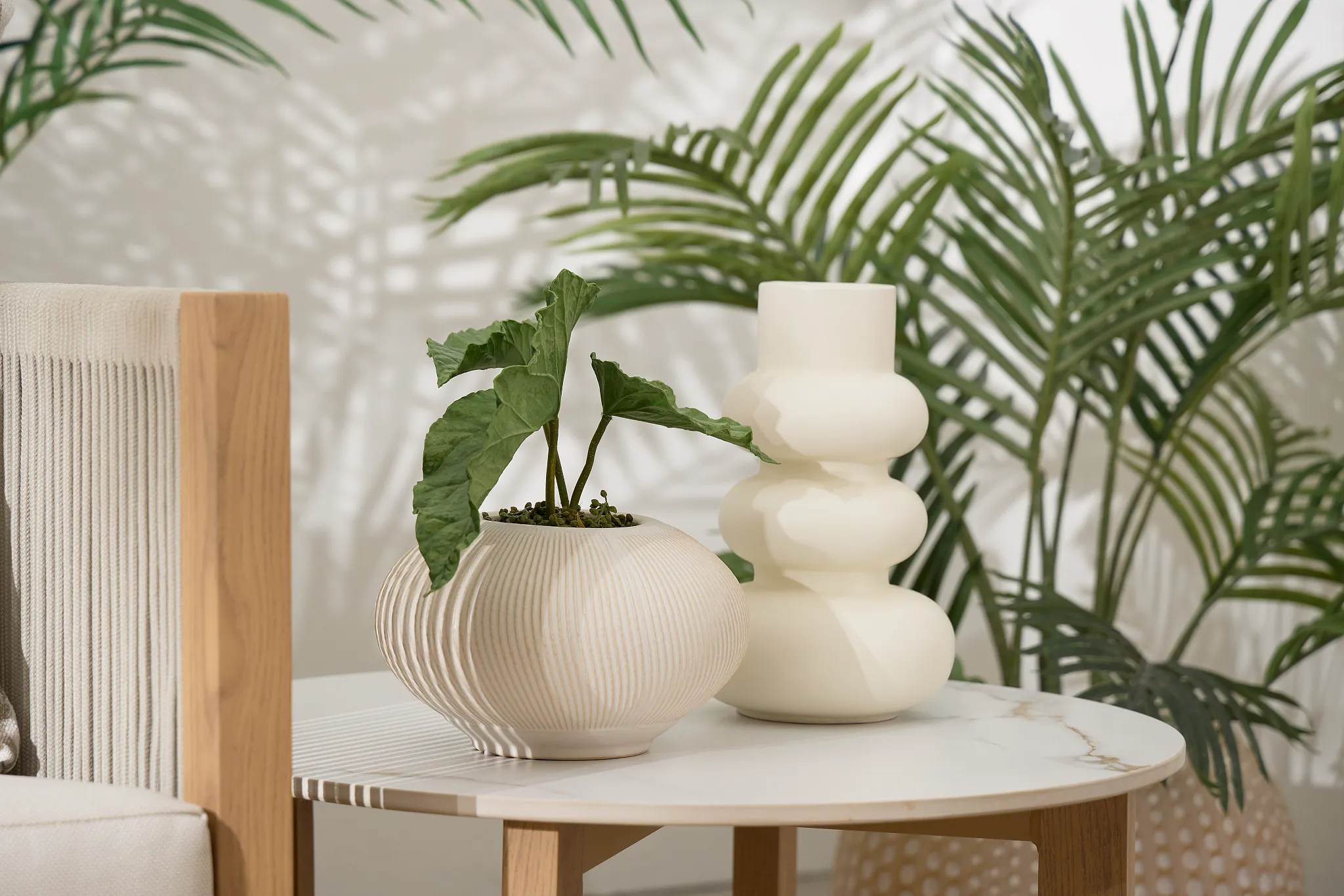 Elula Ivory Medium Vase