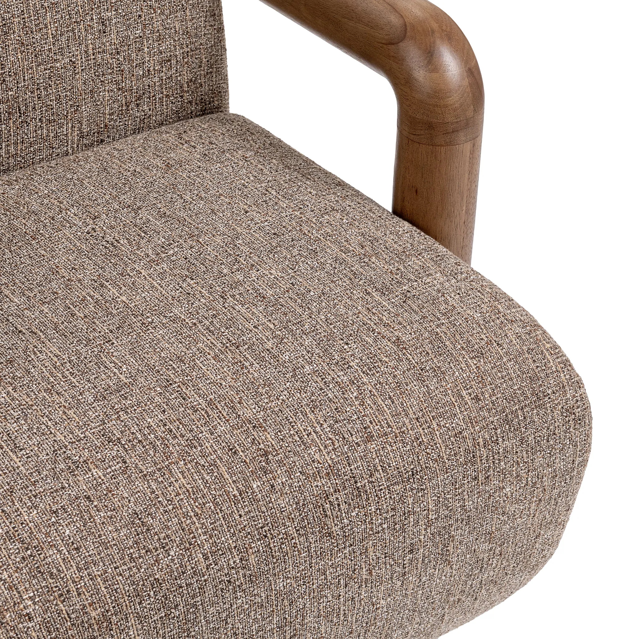 Willy Brown Fabric Swivel Accent Chair