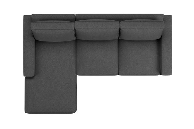 Edgewater Delray Dark Gray Left Chaise Sectional