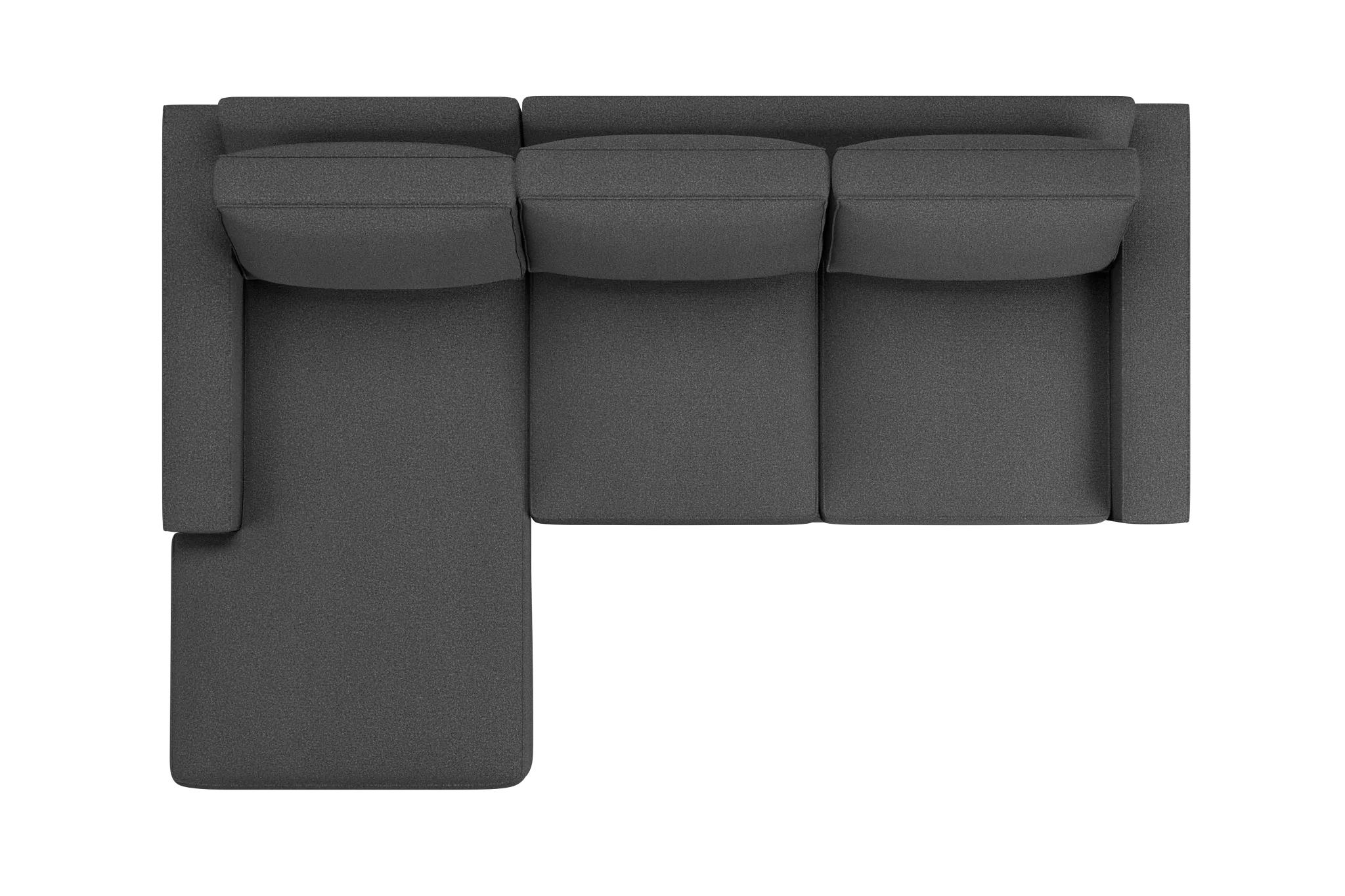 Edgewater Delray Dark Gray Left Chaise Sectional