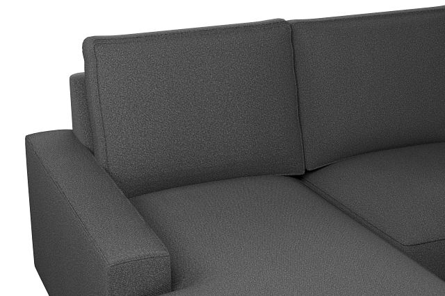 Edgewater Delray Dark Gray Medium Left Chaise Sectional