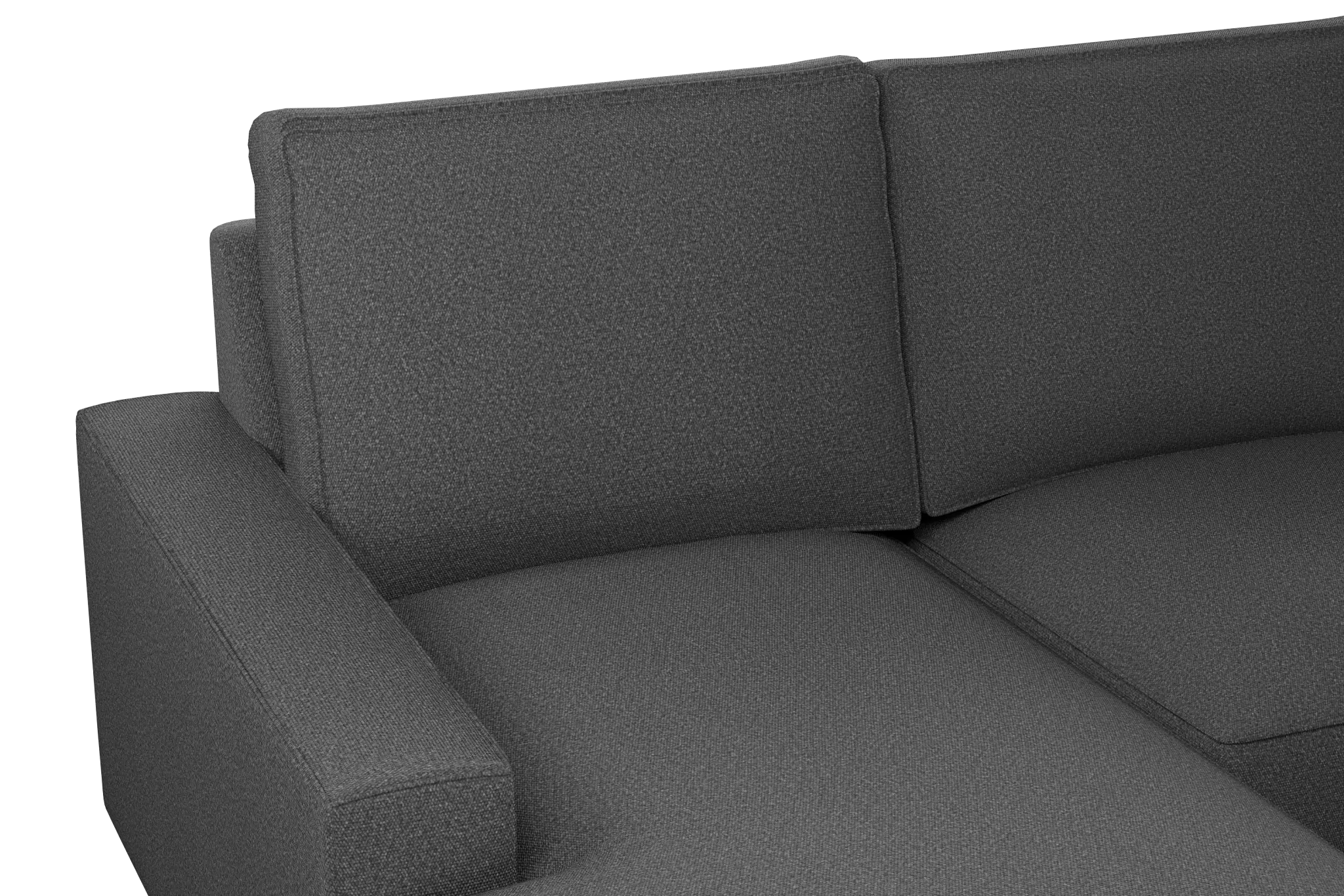 Edgewater Delray Dark Gray Medium Left Chaise Sectional Edgewater Delray Dark Gray Medium Left Chaise Sectional