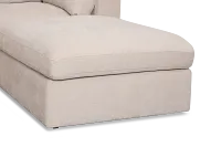 Breeze Taupe Fabric 6-piece Pit Sectional