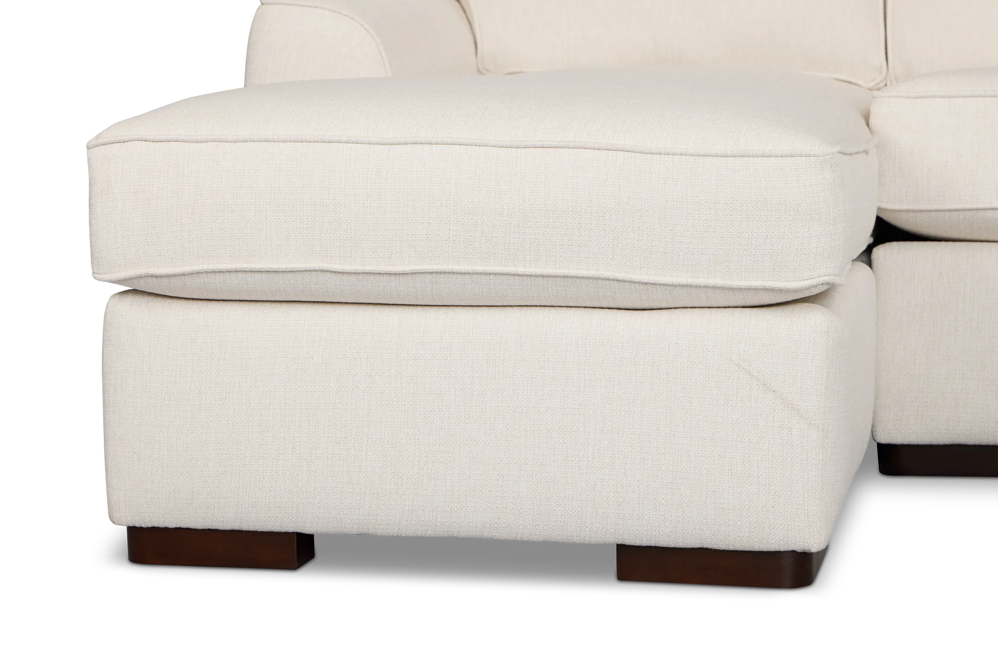 Sinclair Light Beige Fabric Large Left Chaise Sectional