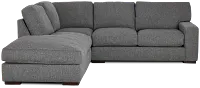 Veronica Dark Gray Down Left Bumper Sectional