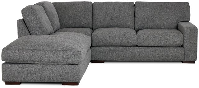 Veronica Dark Gray Down Left Bumper Sectional