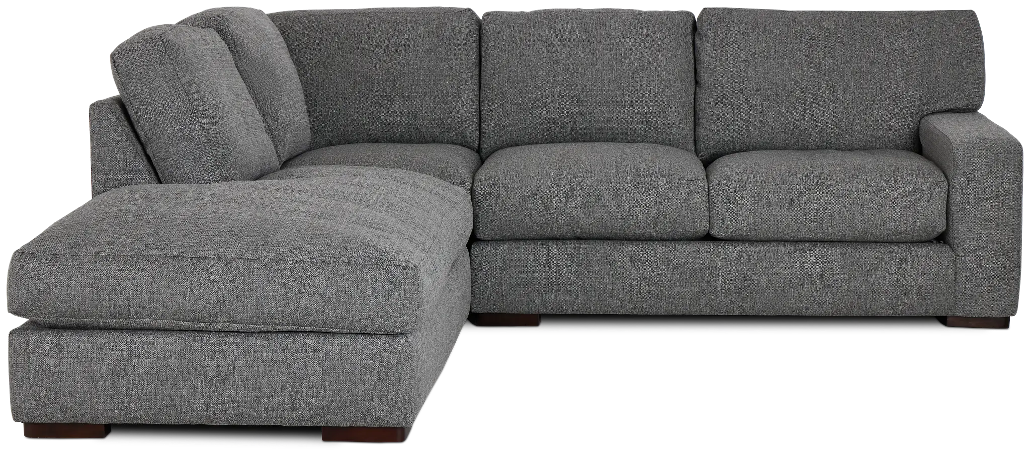 Veronica Dark Gray Down Left Bumper Sectional Veronica Dark Gray Down Left Bumper Sectional