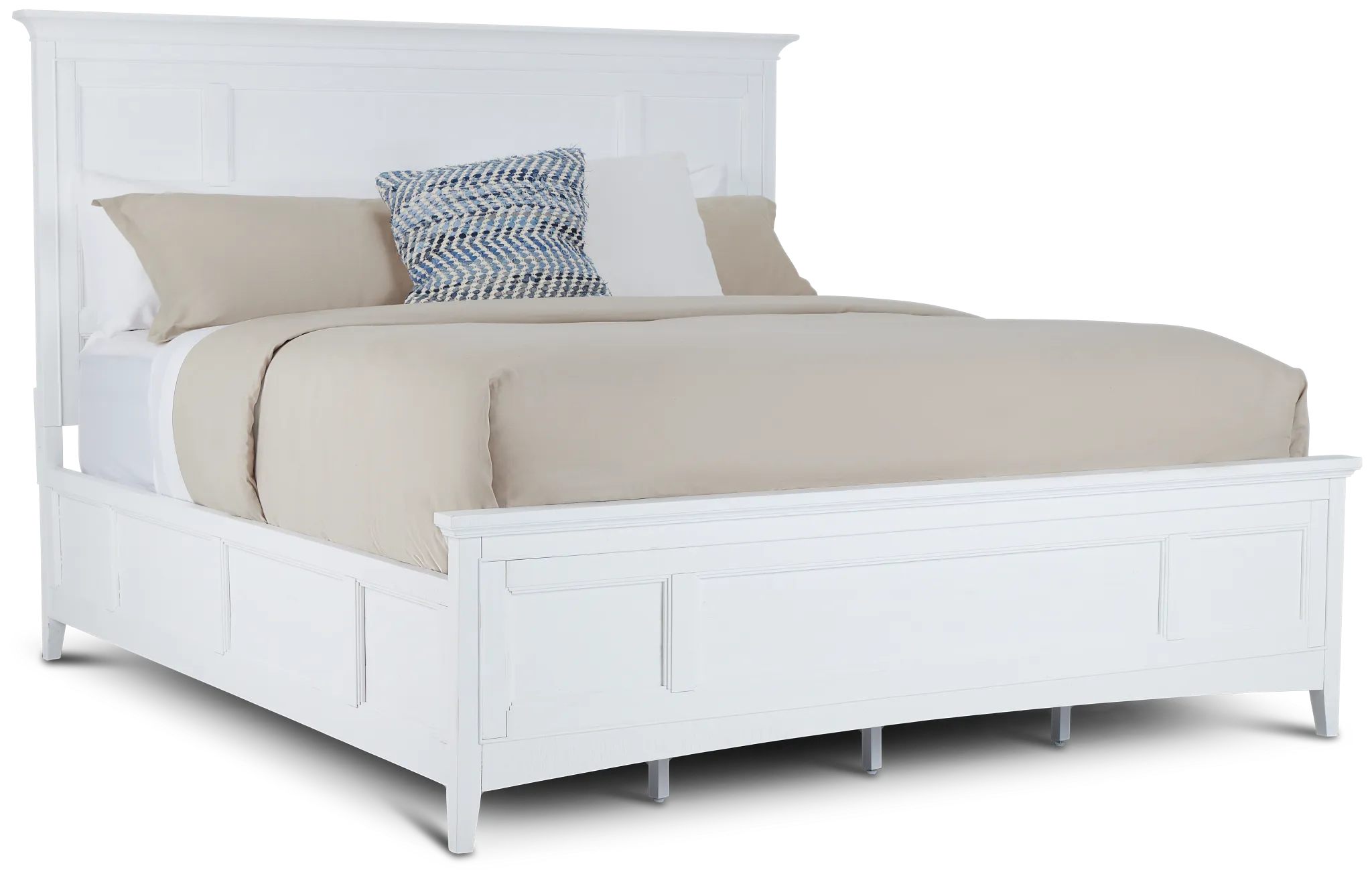 Heron Cove White Panel Bed