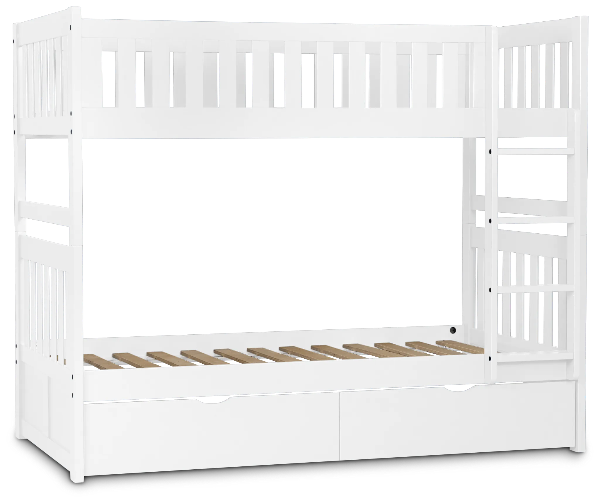 Charleston White Storage Bunk Bed